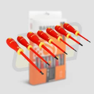 Juego de 7 destornilladores Phillips y ranurados aislados VDE BahcoFit con mango multicomponente [BAHCO] - Imagen 2