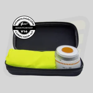 Kit baliza v16 conectada y chaleco reflectante