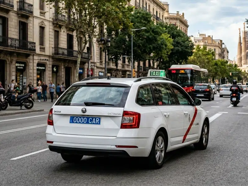 Matrículas de taxi y VTC